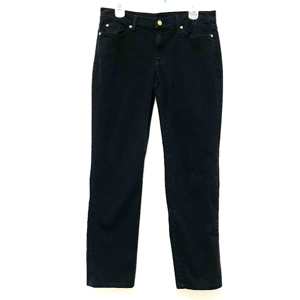 7 For All Mankind Womens Bootcut Jeans 30 (33 Actual) Black Minimalist Low Rise